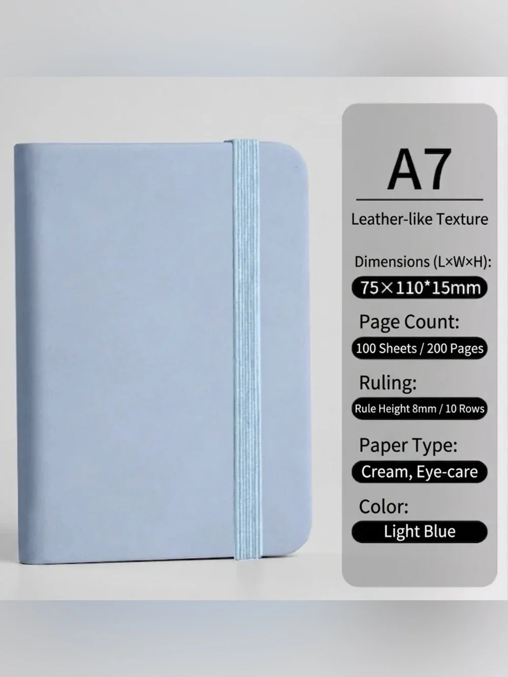 Blue A7 Pocket Notebook &  Crystal Diamond Pen Gift Set Journal Planner NEW